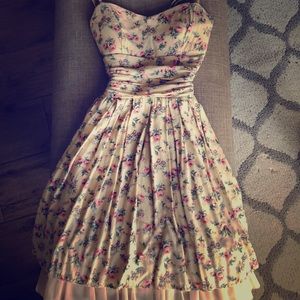 B. Darlin Beige and Rose Dress